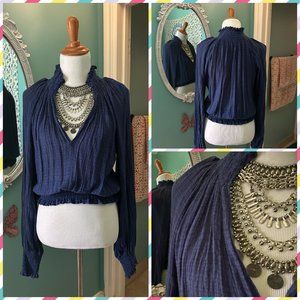 Deep Blue Free People One Top